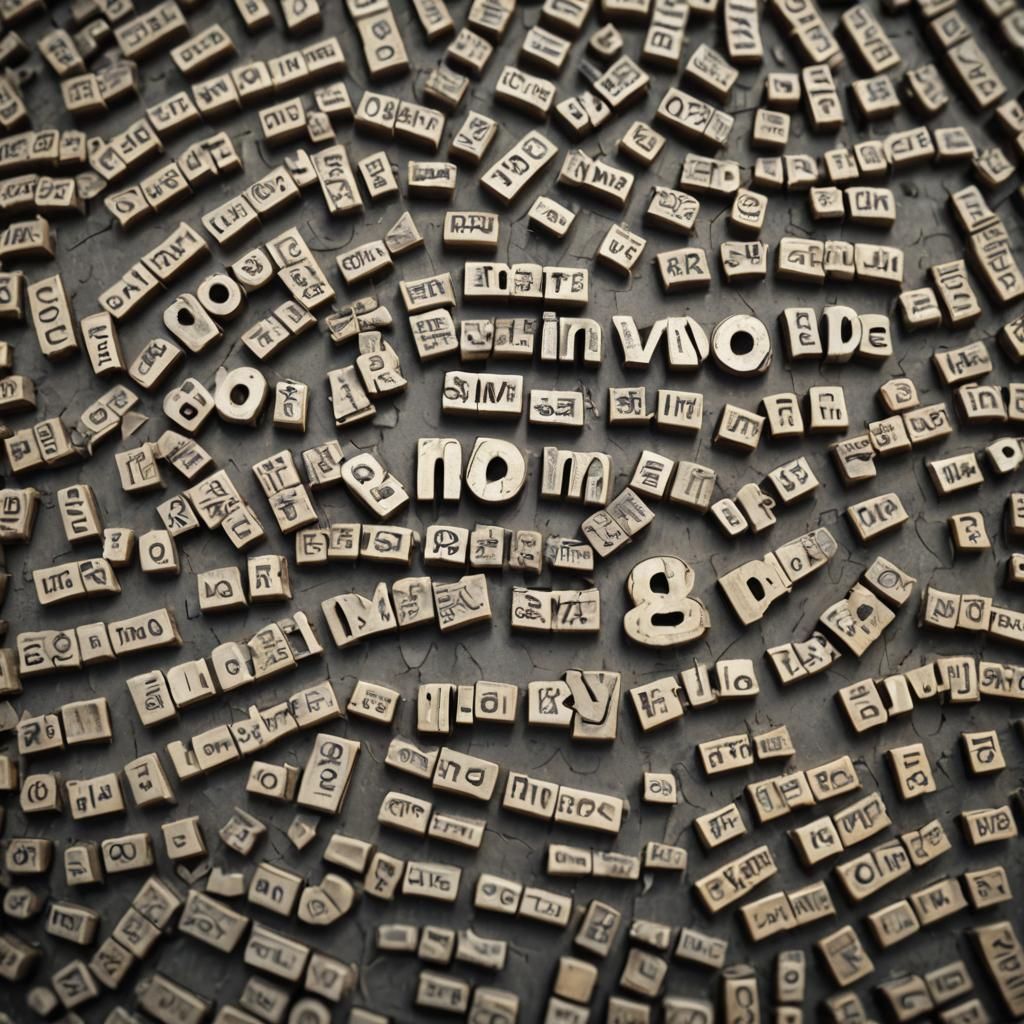 Hyperrealistic Palindrome Emordnilap Text Displayed in HDR