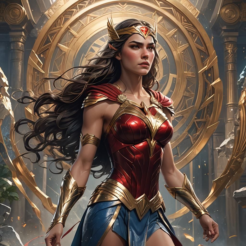 Princess Vanya Lightning Ascension, Art Nouveau Portrait