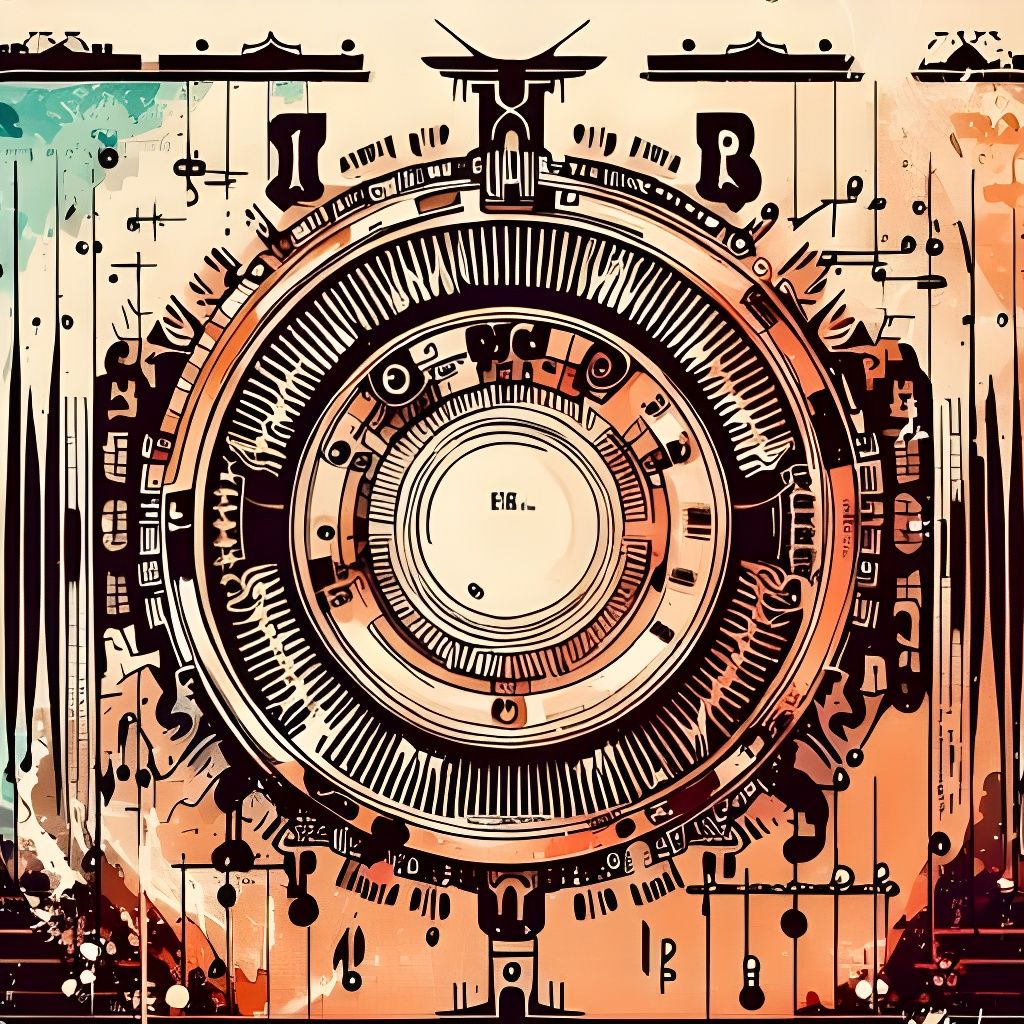 Abstract Blend of Colors and Shapes