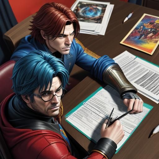 Gamers Design RPG Characters in Comic Book Style