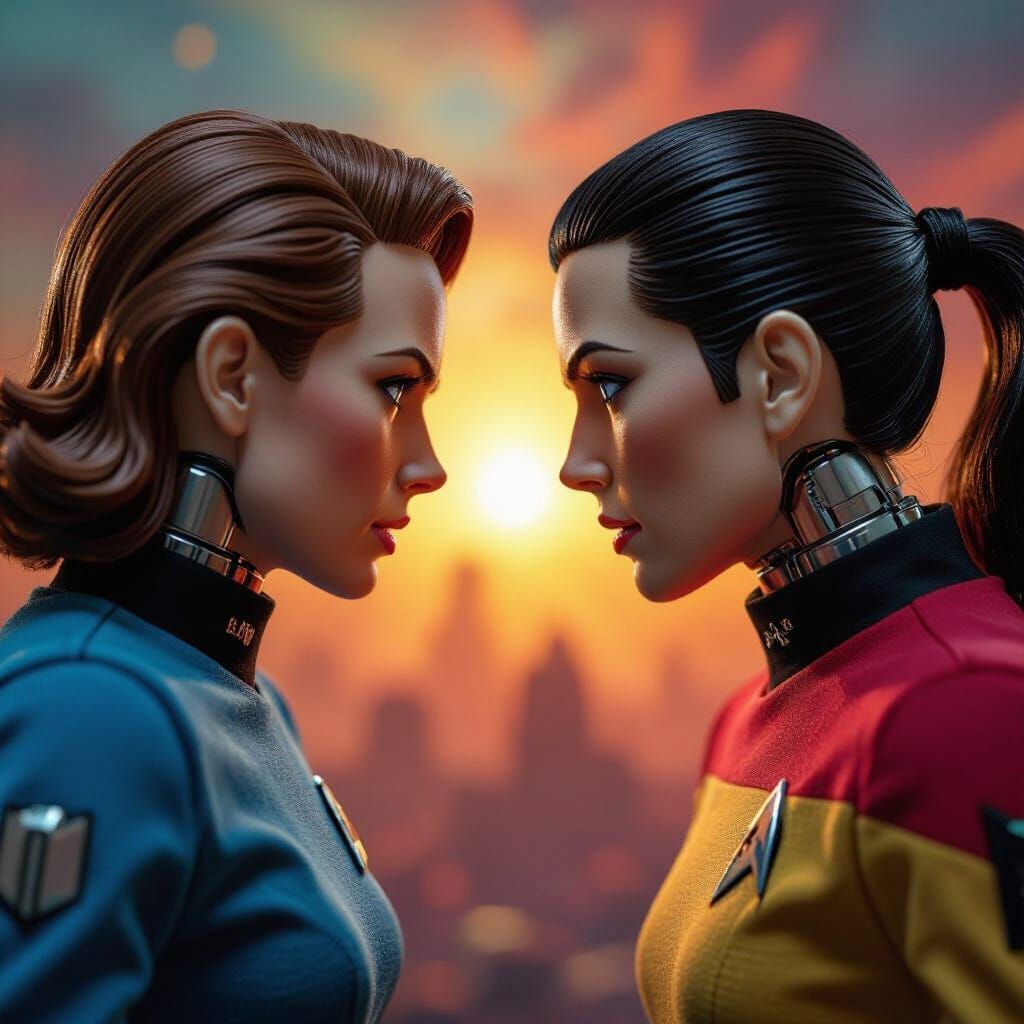 Star Trek vs Star Wars Dolls in Hyperrealistic Detail