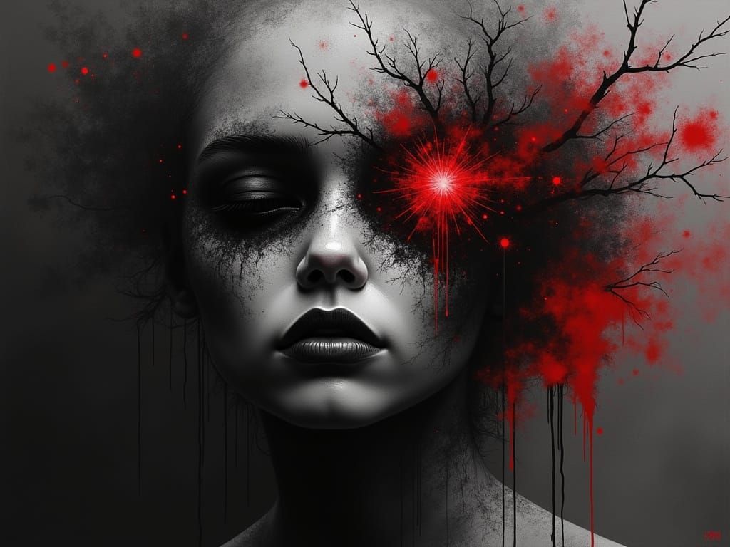 Gritty, Edgy Artwork with Charcoal and Ink Techniques