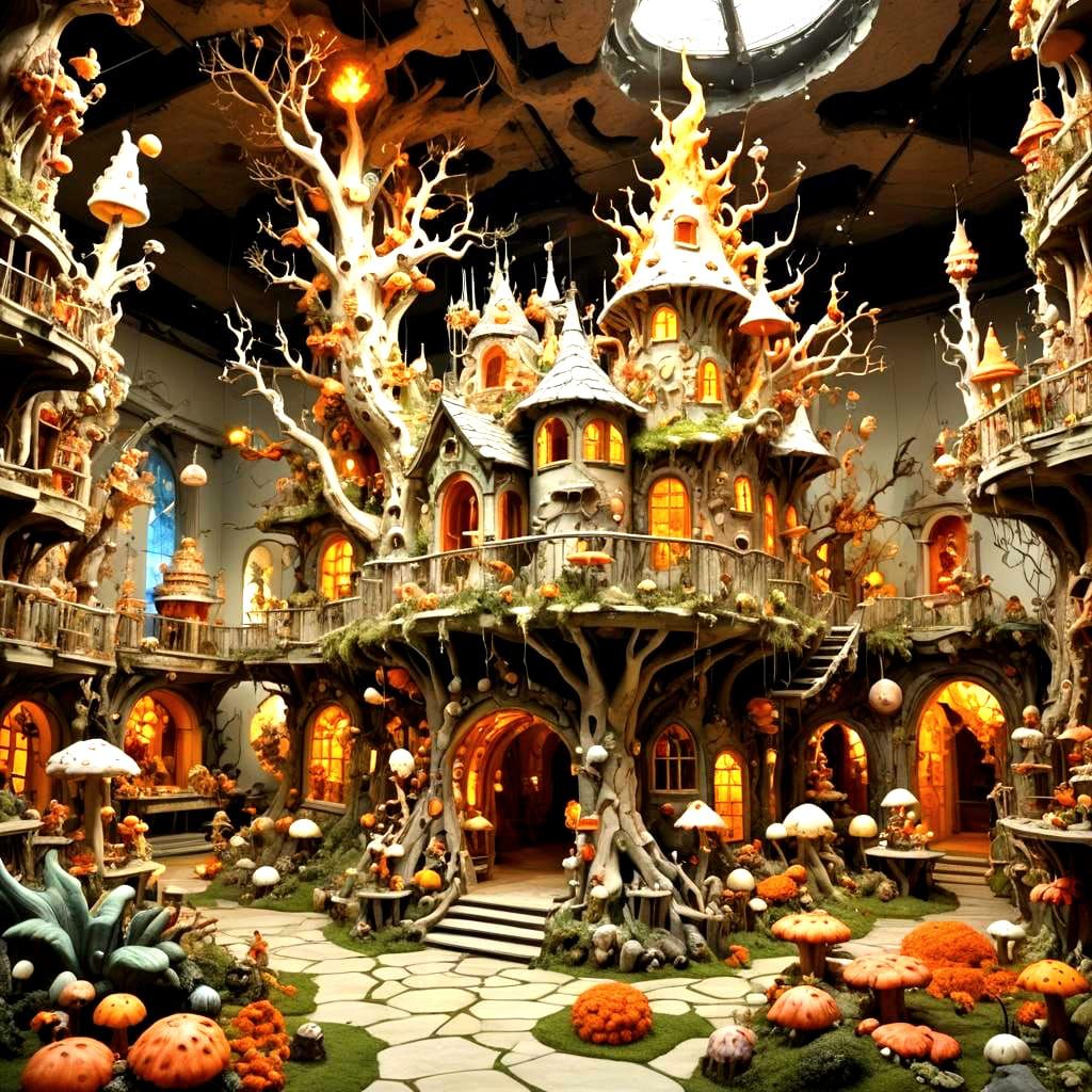 Treehouse Nuclear Explosion in Museum of Mycelium Fairies