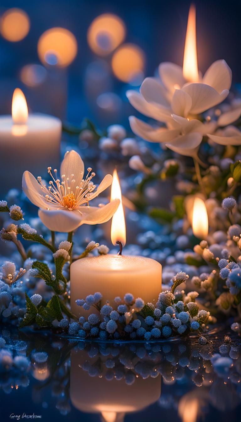 Macro Photo: Mother Nature's Classic Music by Candlelight