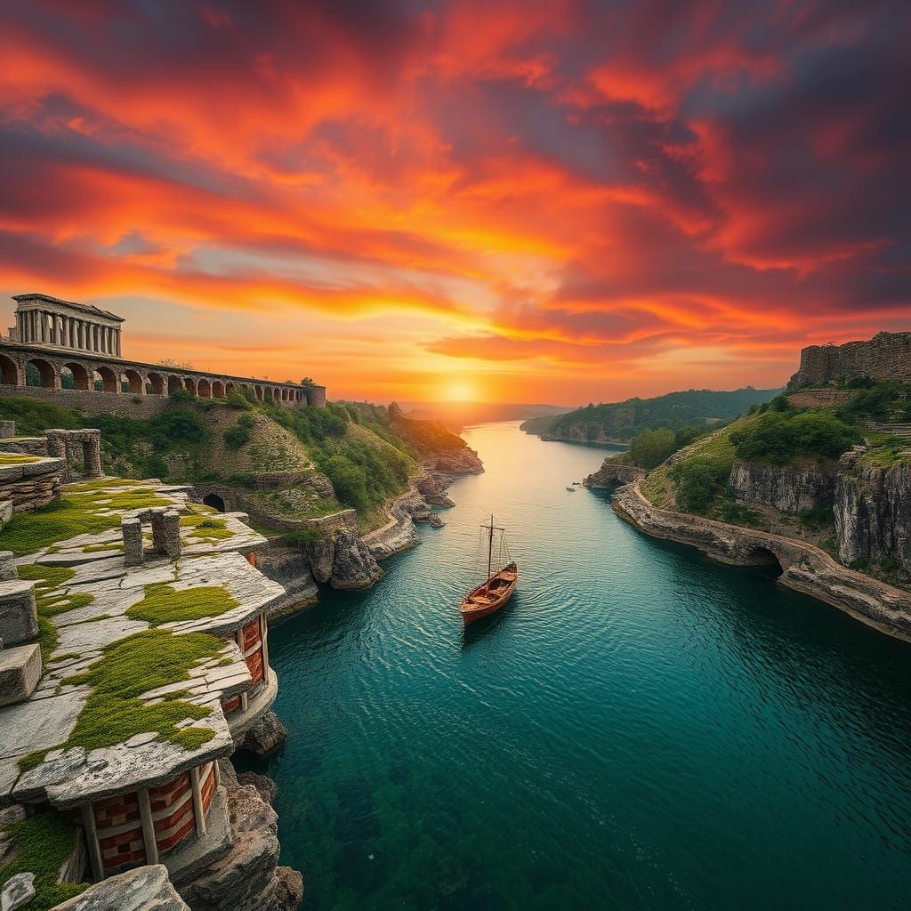 View of ancient ruins