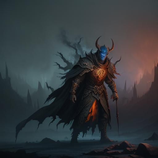 Dramatic Creature Sheds Light: Fantasy Concept Art