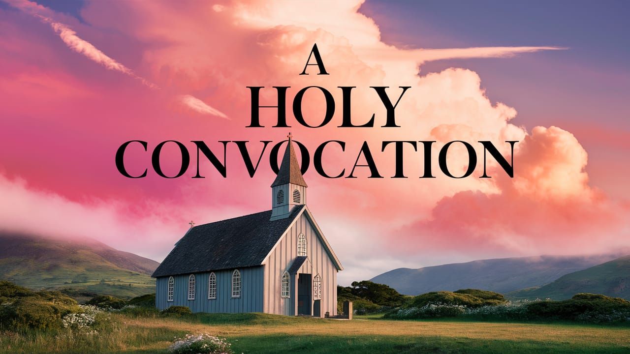 Picturesque Country Church Under a Colorful Sky