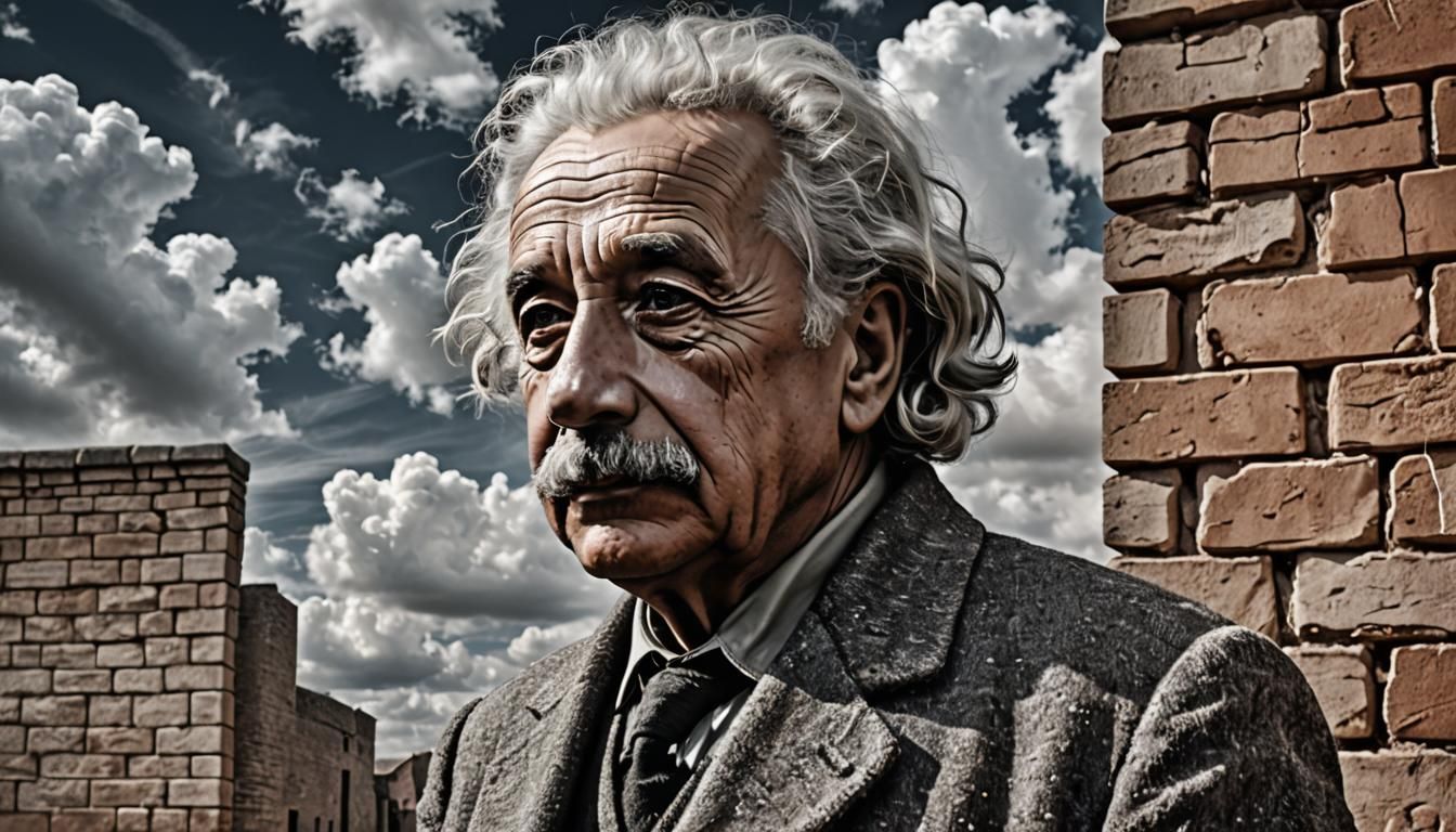 Einstein the Bricklayer: A Hyperrealistic Construction