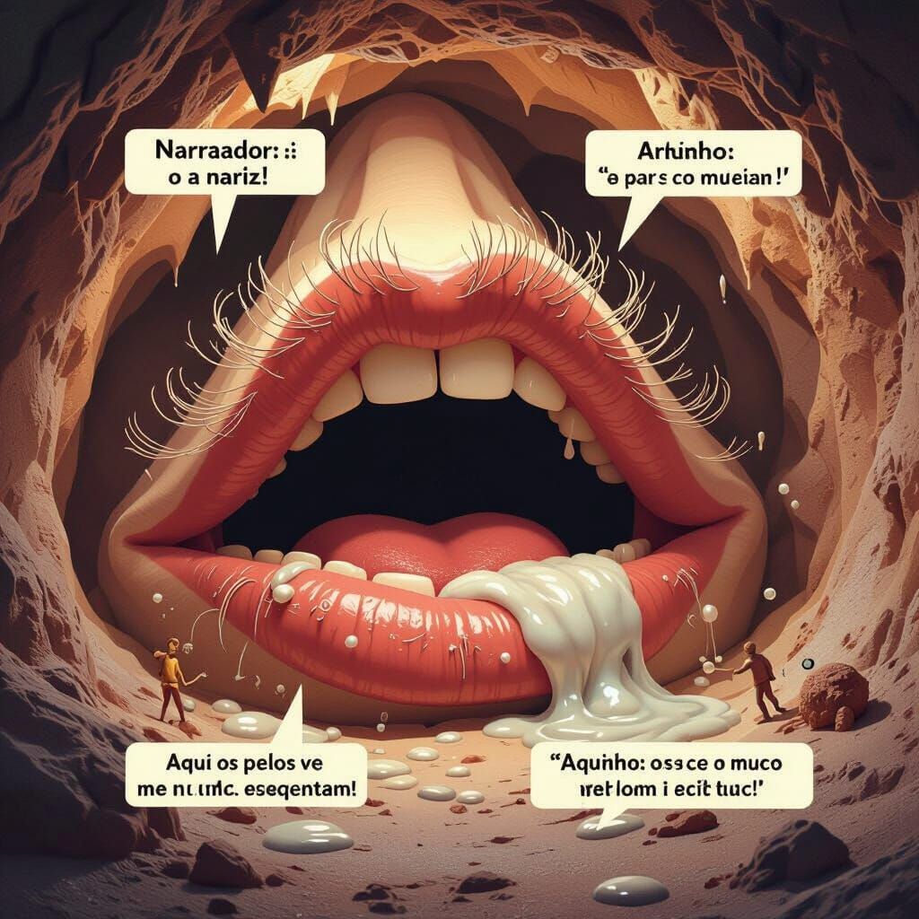 Giant Nose Portal: Whimsical 3D Animation