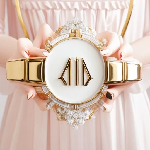 Luxury Nail Stylist Logo Design in Art Deco Style