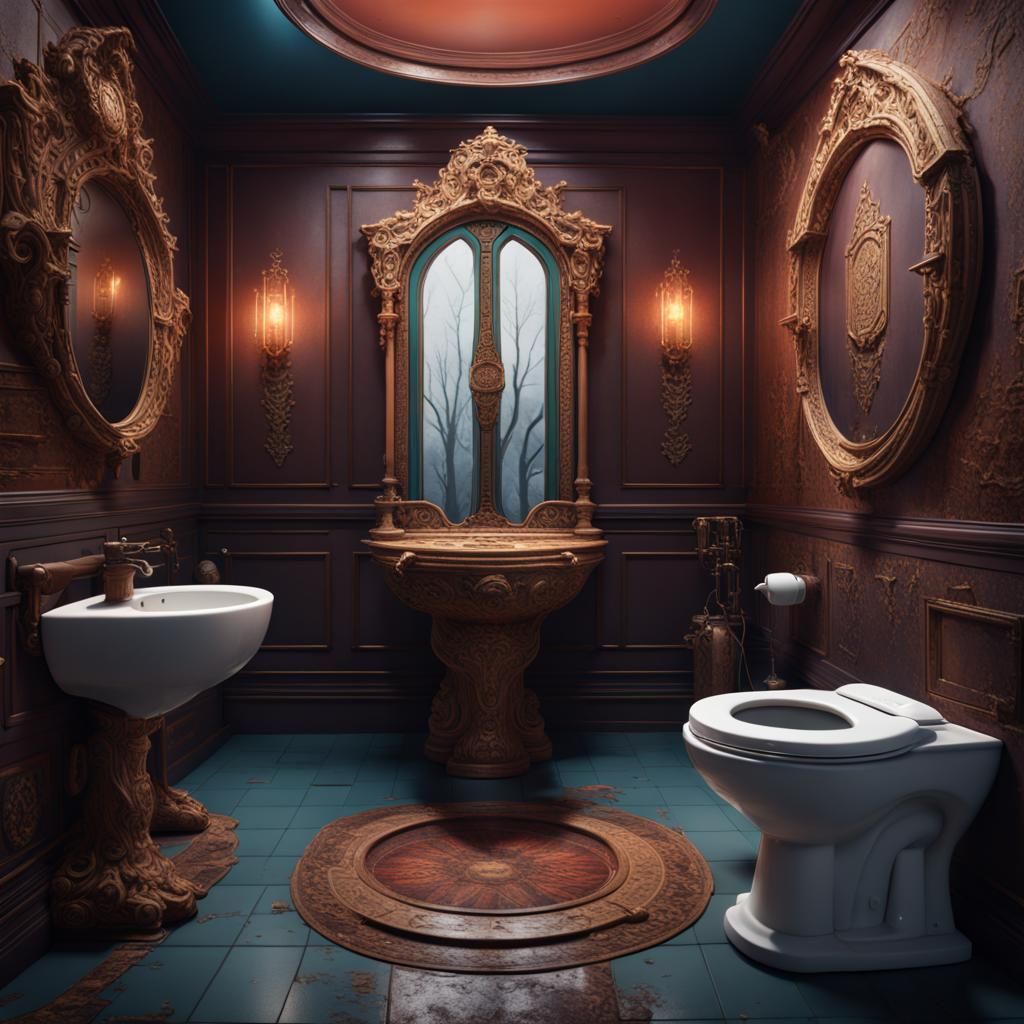 Detailed Skibidi Toilet Matte Painting