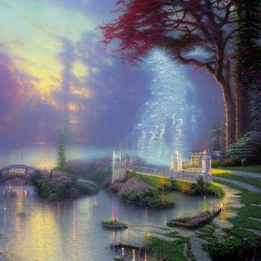 Ethereal Fantasy Landscape in Detailed Matte Painting