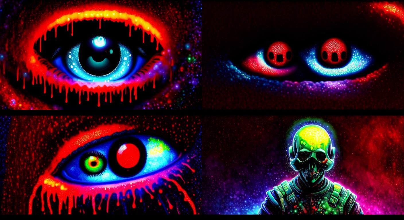 Vampire in Neon: Pixel Art Brain-Computer Interface