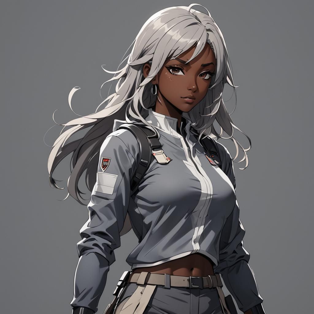 Anime Style Character in Cel-Shaded Lighting