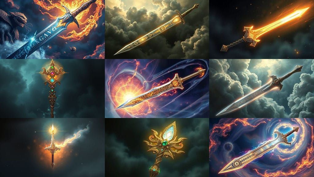 Enchanted Sword in Mystic Art