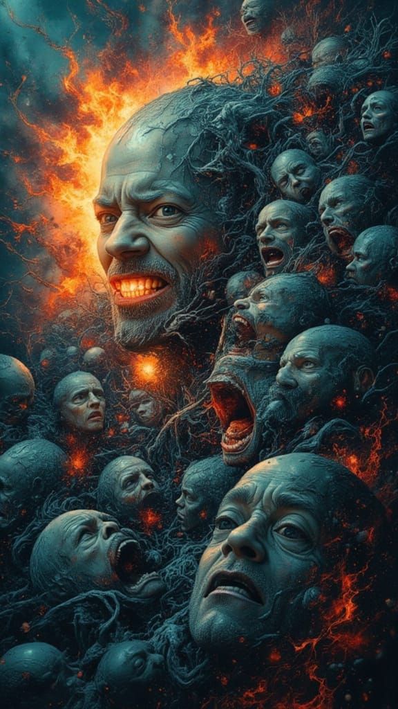 AI Art Mindscape: Contemplation and Chaos