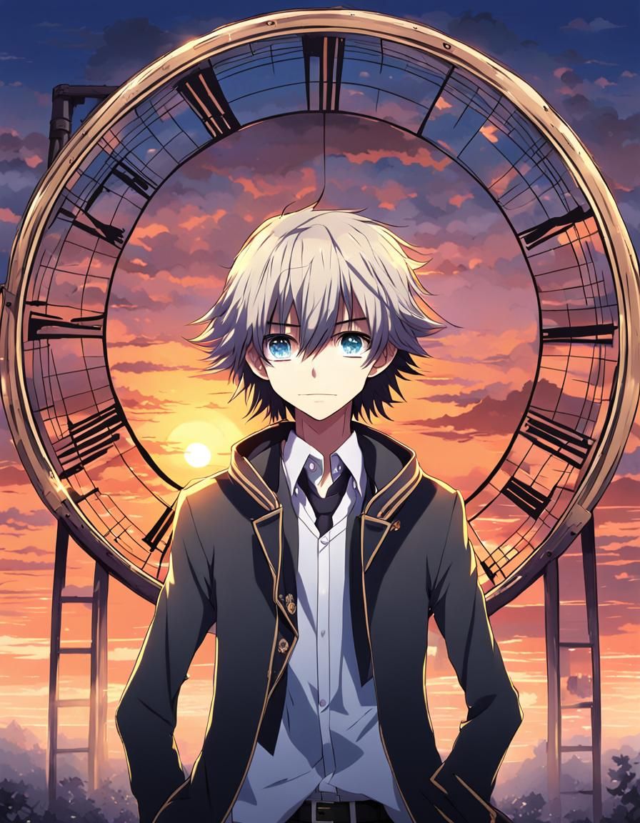 Monster Hypnotist with Huge Eye in Anime Style