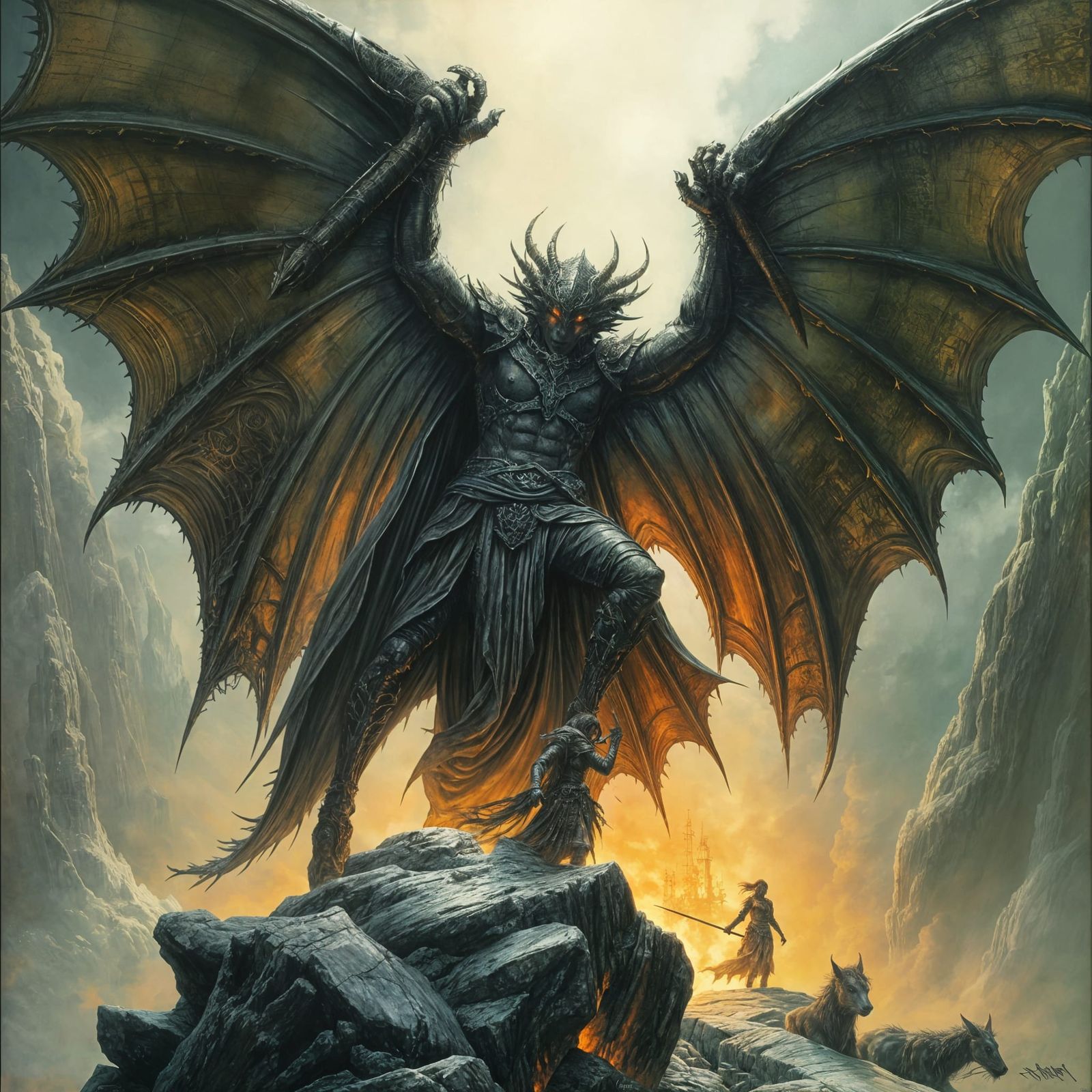 Dark Lord Ascends in Fiery Fantasy Epic