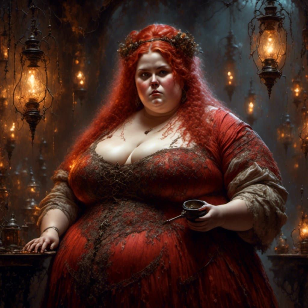 Obese Woman Lighting Crack Pipe with Vibrance