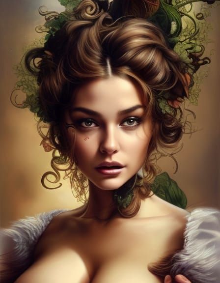 Hyperdetailed Portrait Inspired by Royo and Artgerm