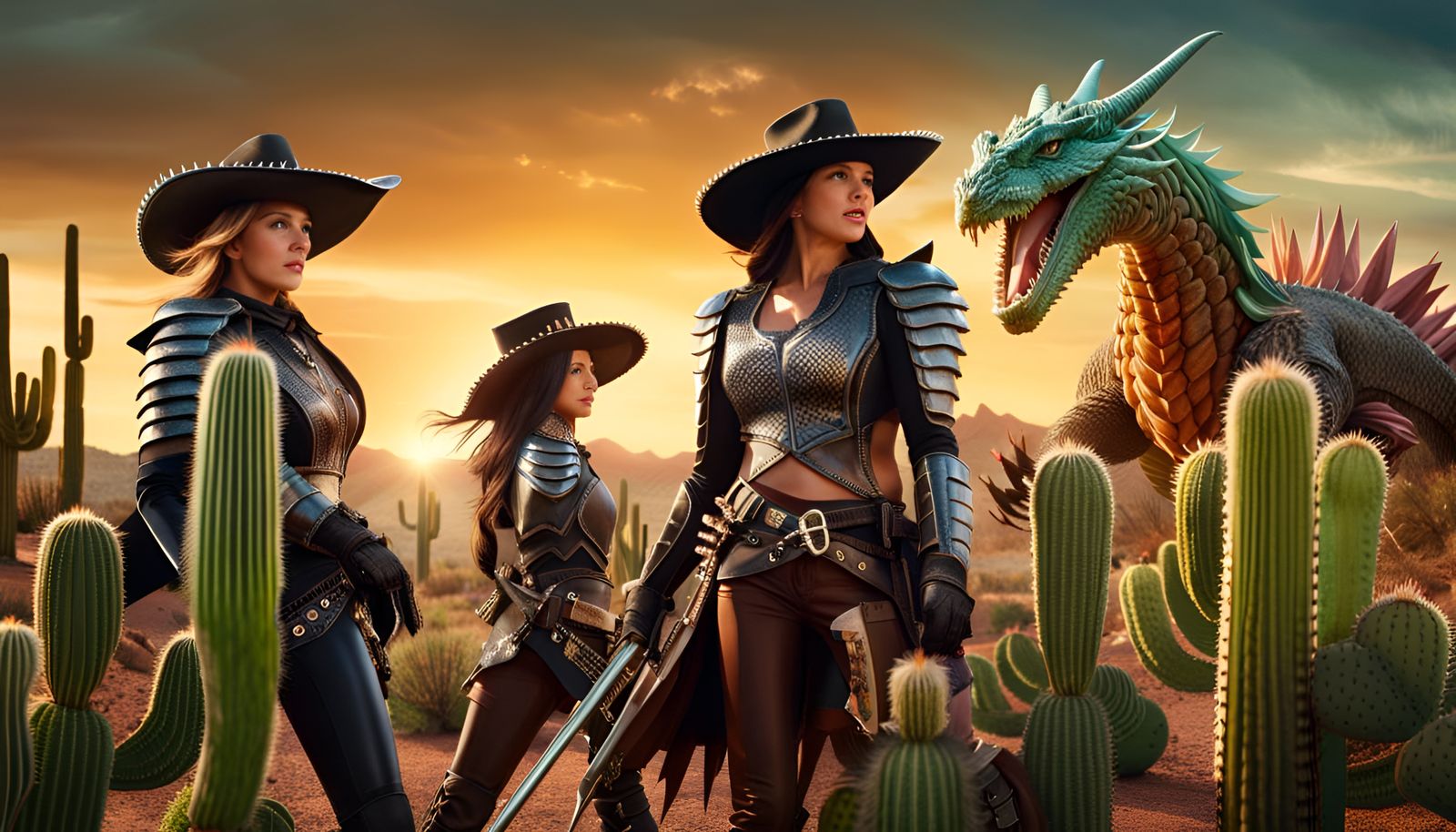 Dragon, This Desert Isn't Big Enough For The... Four Of Us.....