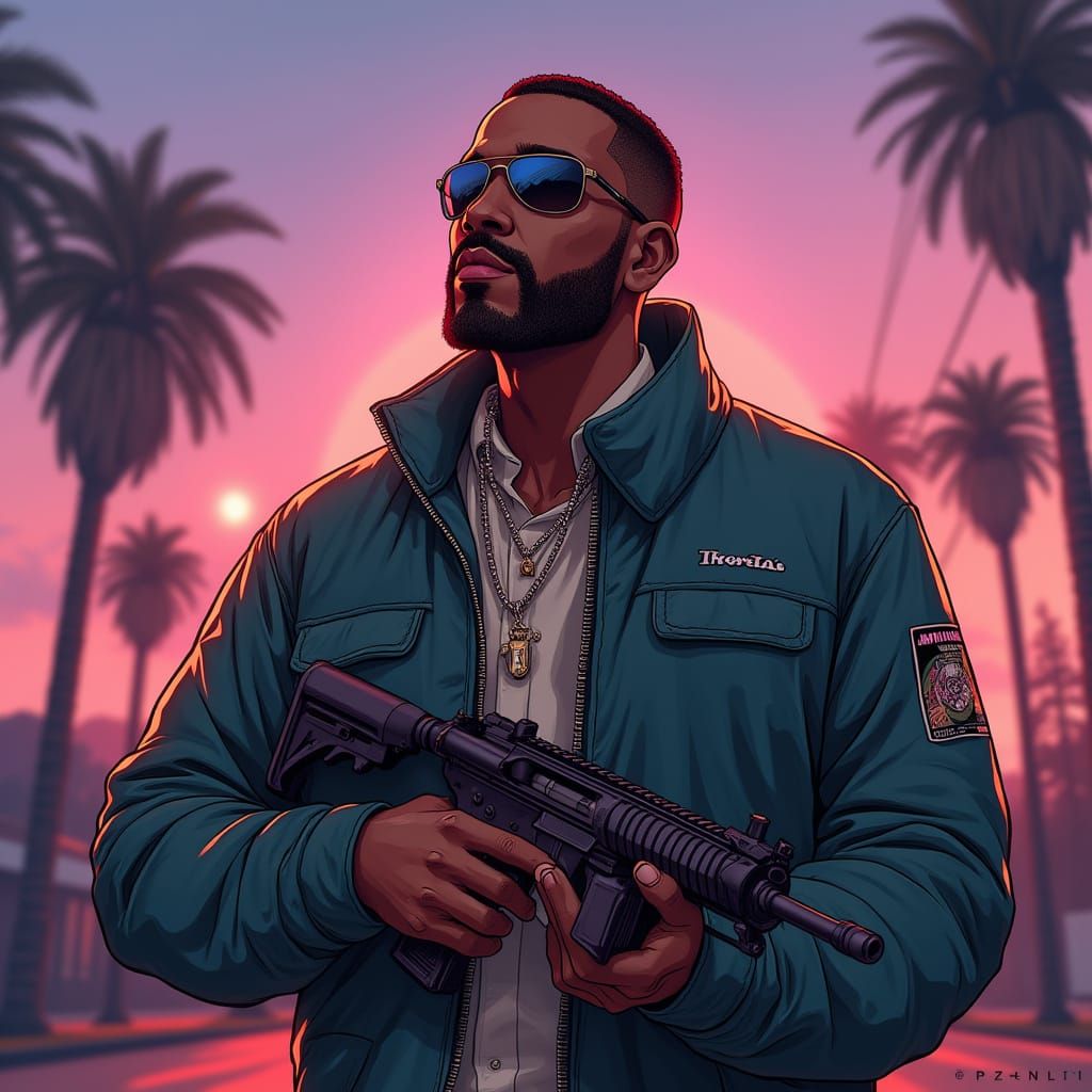 Fantasy Character Art in GTA: San Andreas Style