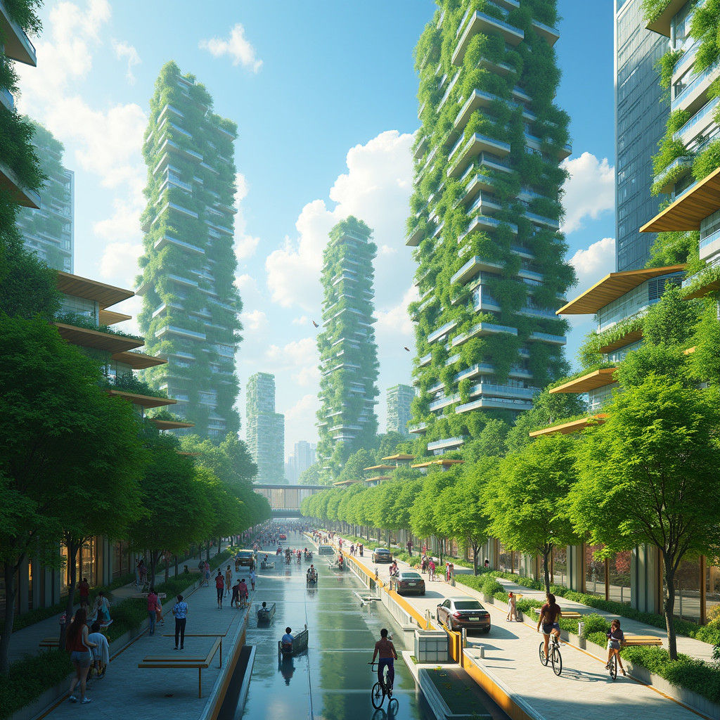 Futuristic Green City: Sustainable Urban Design