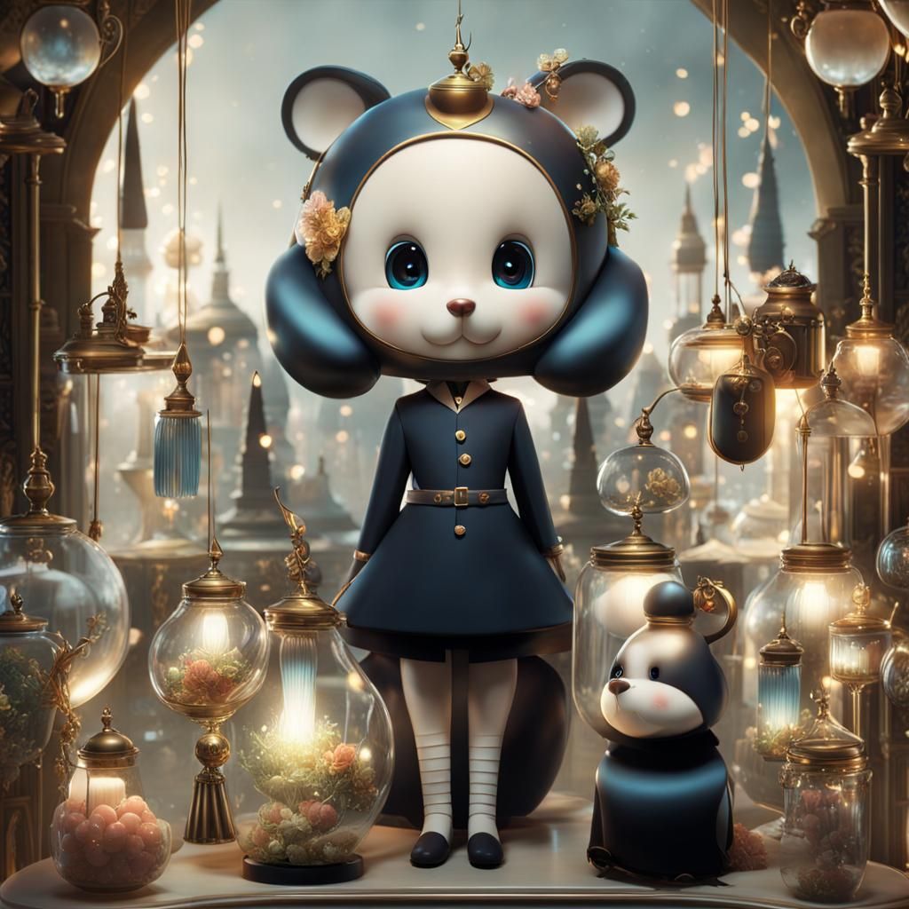 Enchanted Magic Elements in Renaissance Fantasy Style