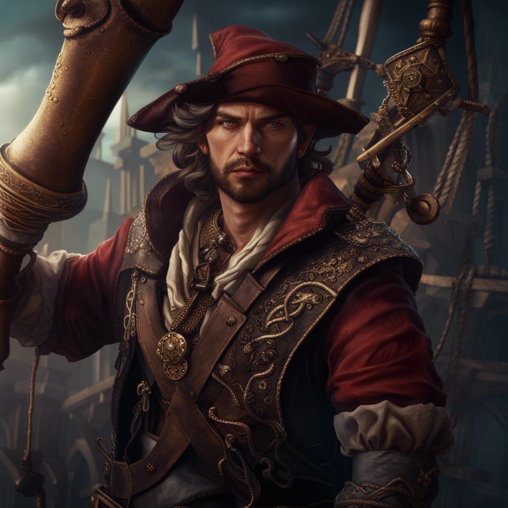 Archaeologist Rogue Portrait in Detailed Fantasy Art