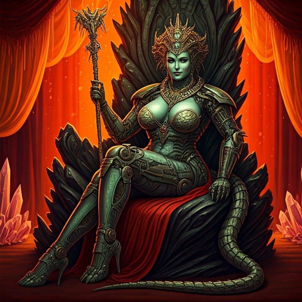 The Reptilian Alien Queen💚🦎