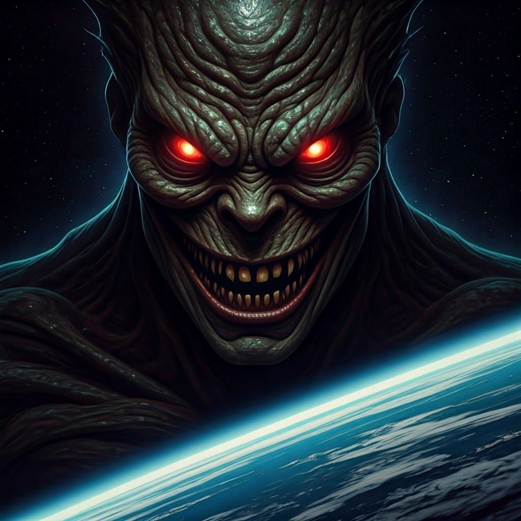 Colossal Cosmic Horror Gazing Upon Earth