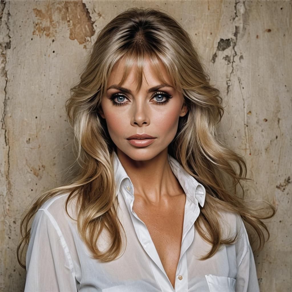 Britt Ekland in Comic Book Style