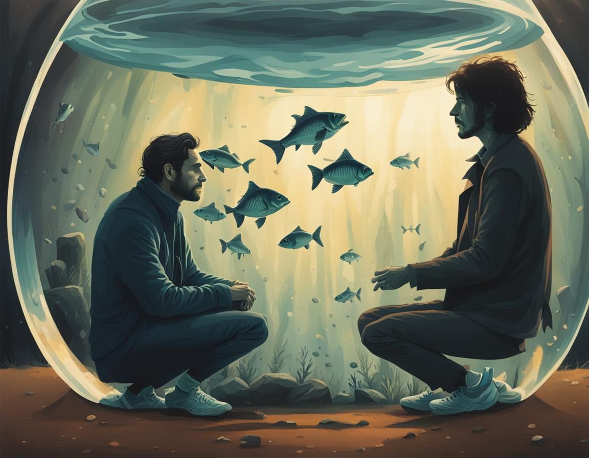 We're just two lost souls swimming in a fishbowl, year after year
Running over the same old ground, what have we found?
...