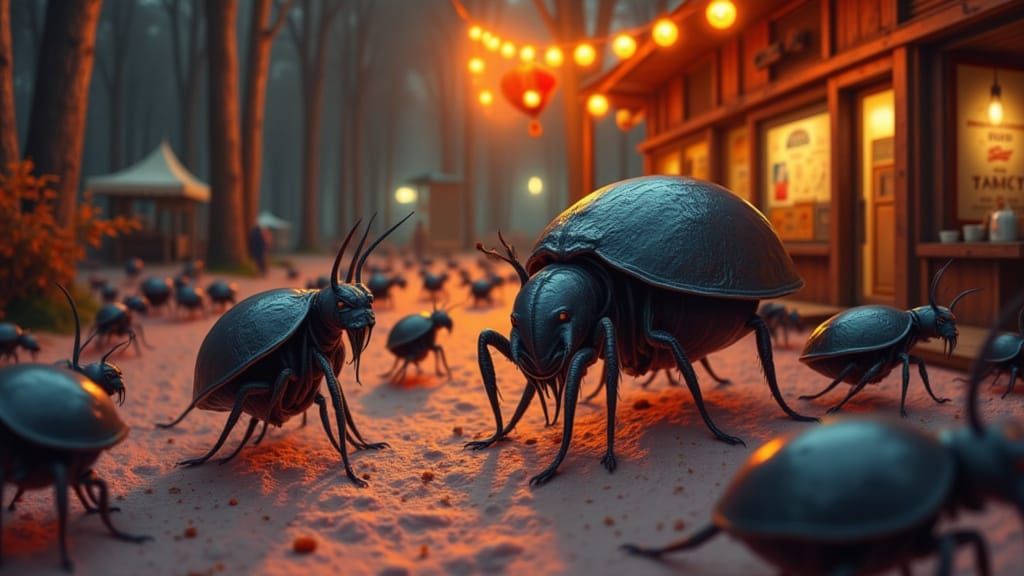 Microscopic Skin Mites Enjoy Oktoberfest in Human Roles