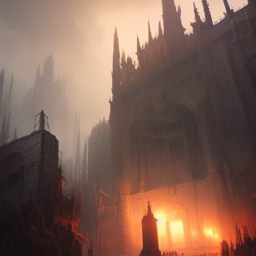 Dark Fantasy Tomb Concept Art in 8K Resolution