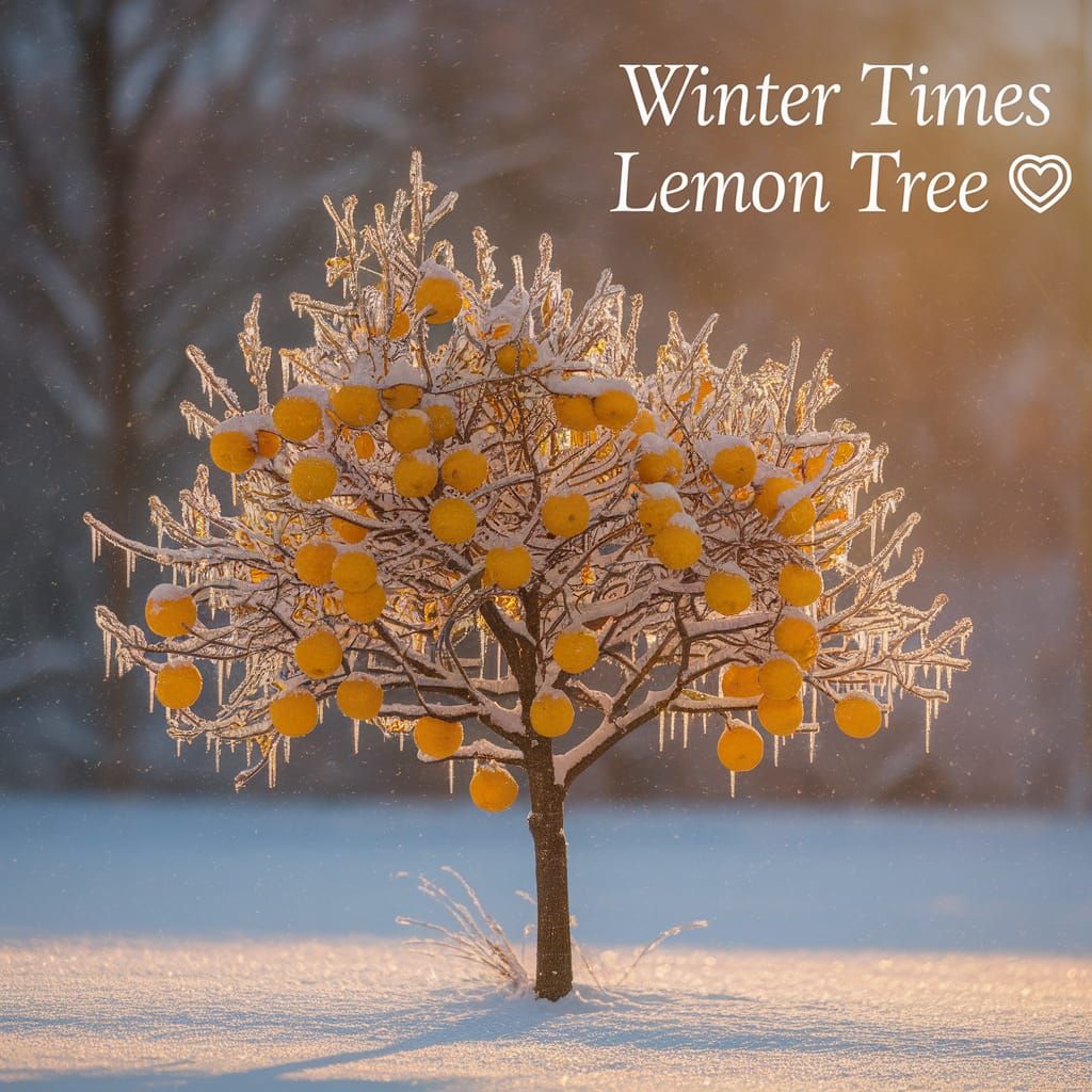 Lemon Tree in Winter Wonderland