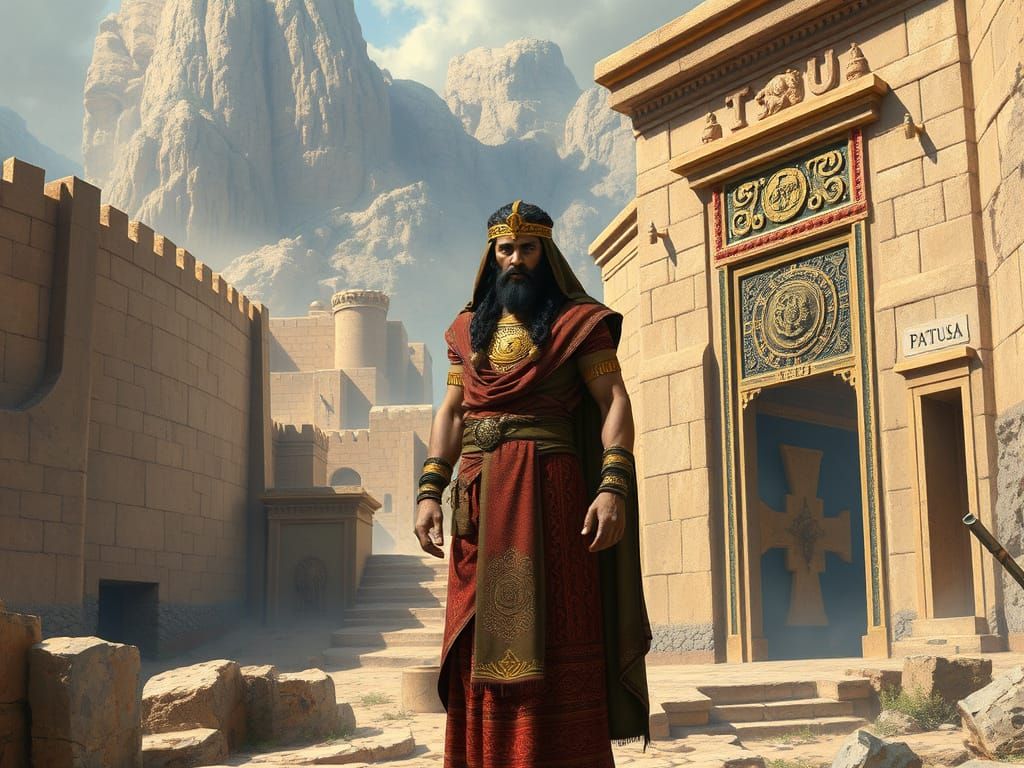 Regal Anatolian Figure in Epic Historical Style