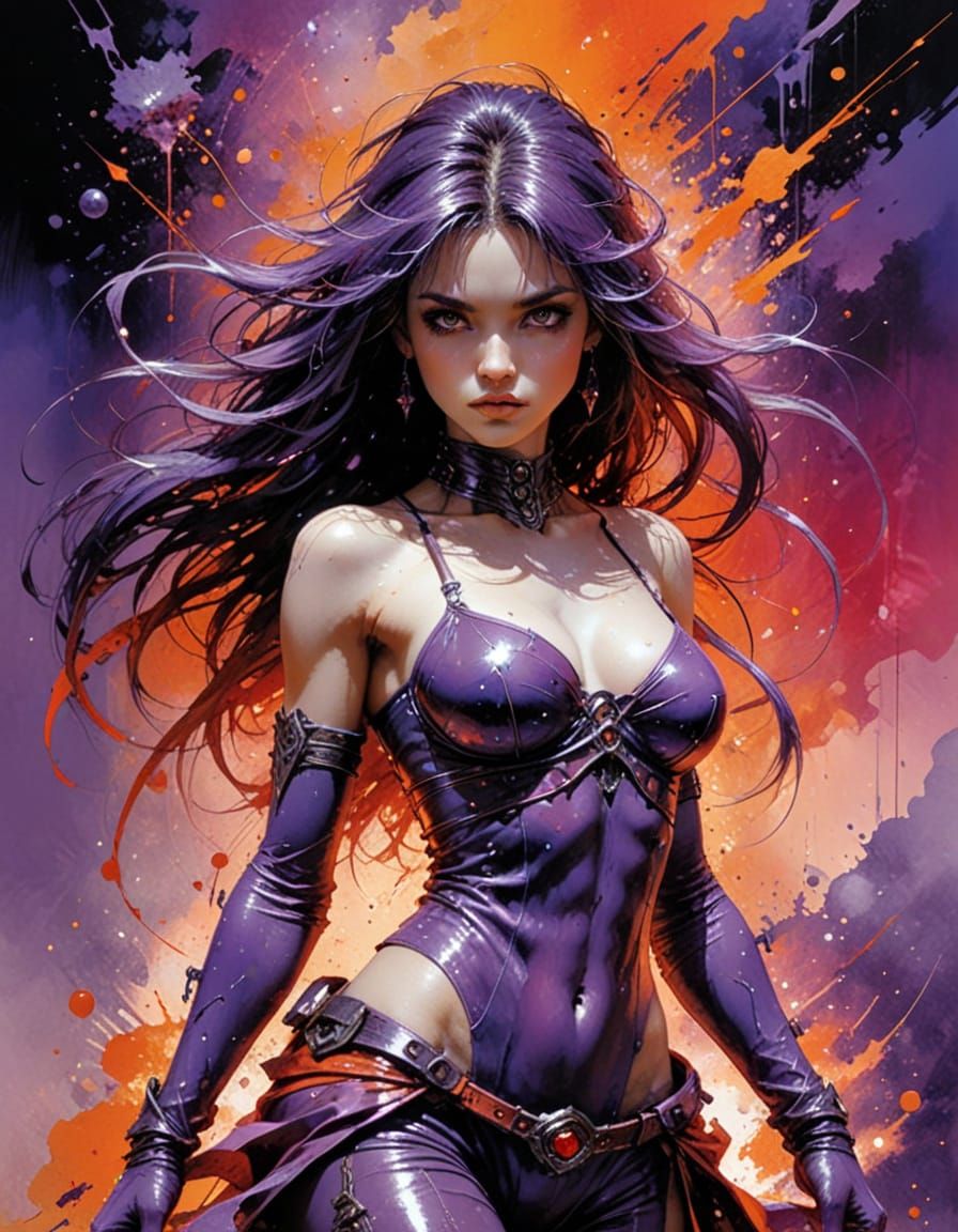 Abstract Art in Complementary Colors