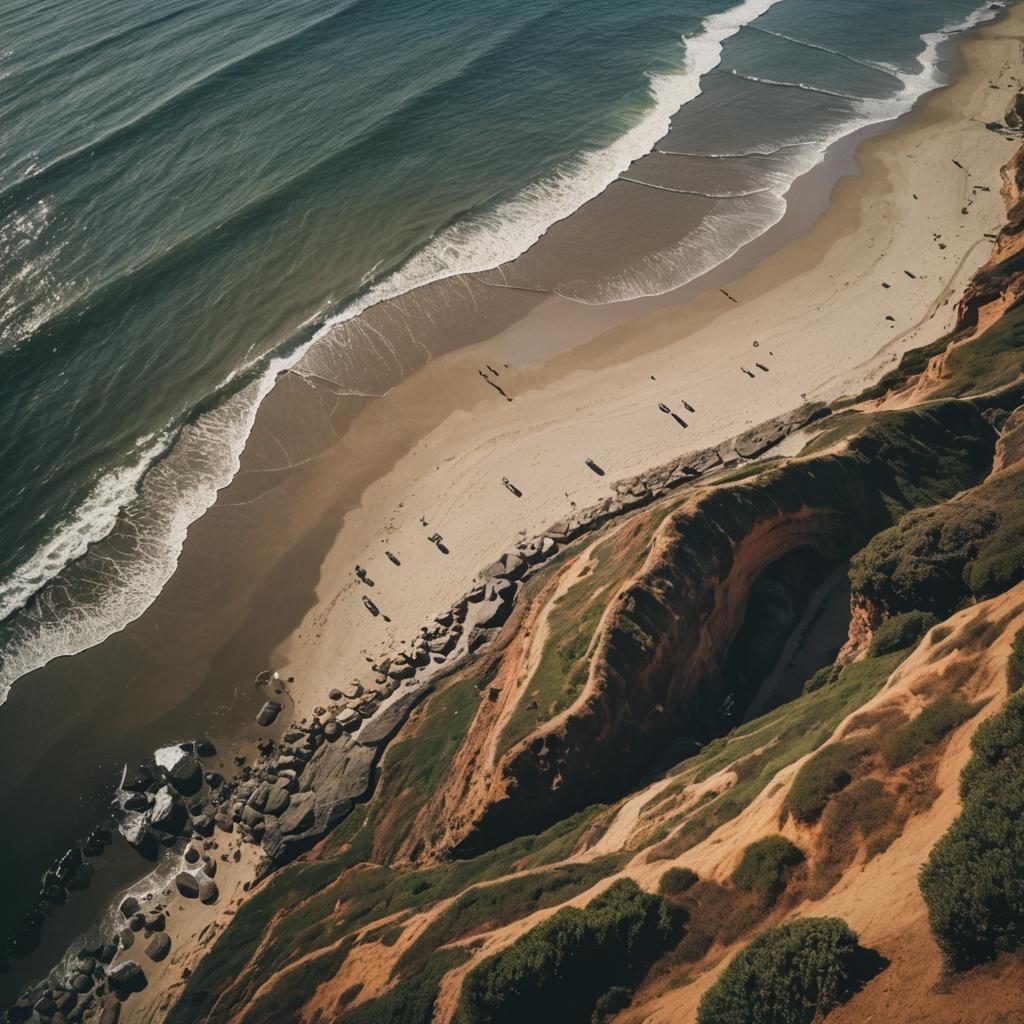 San Diego Beach View from Sunset Cliffs