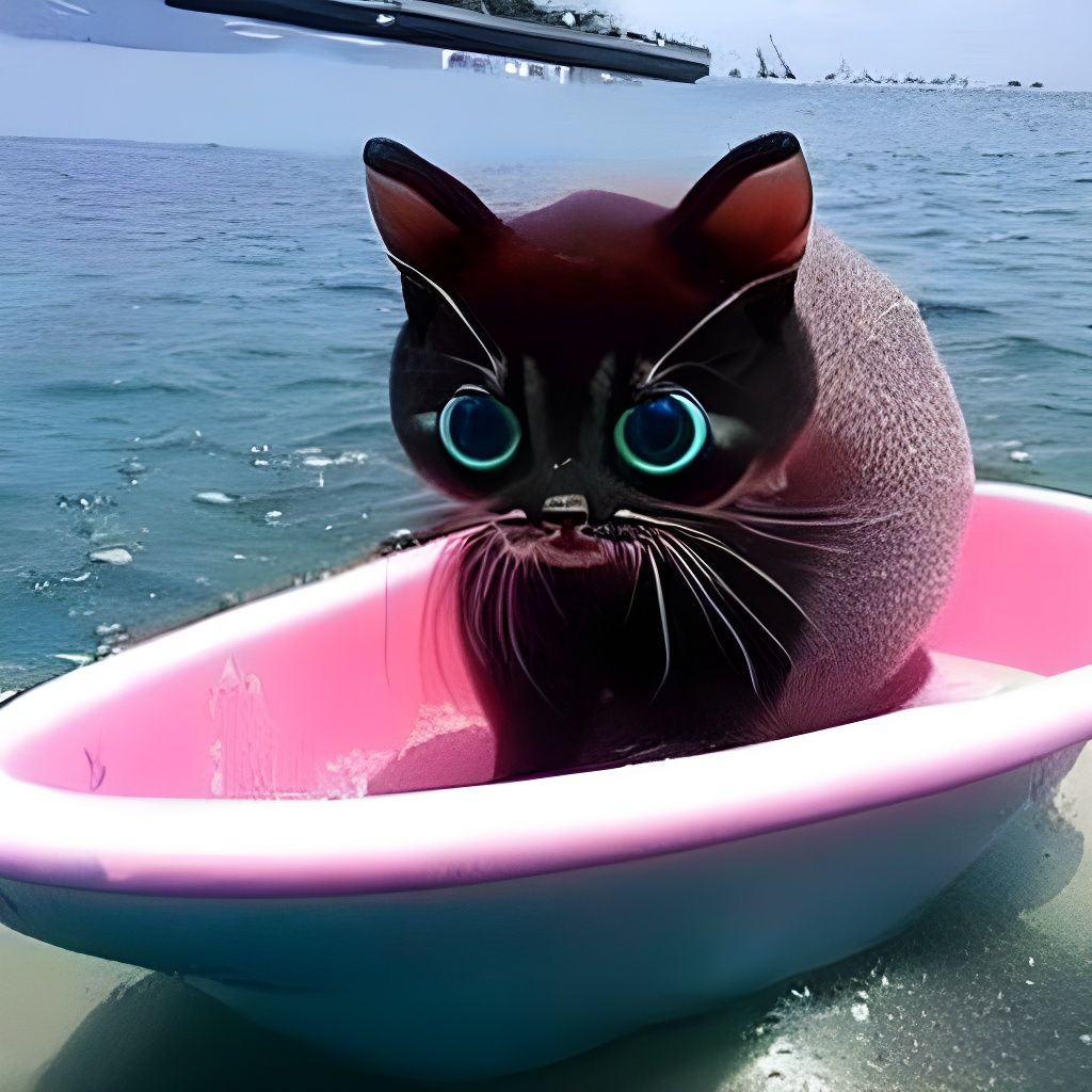 Playful Deep Sea Water Cat: Cuteness Overload