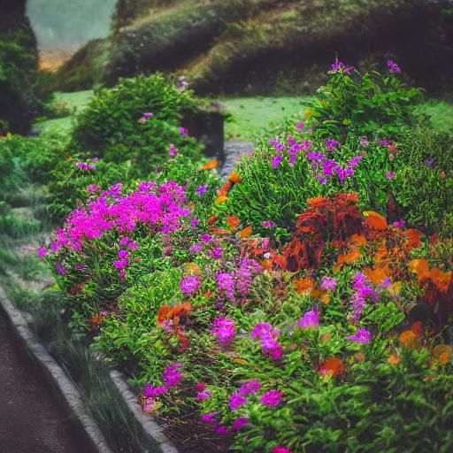 Dutch Man in Garden: Naturalistic Portrait Photography