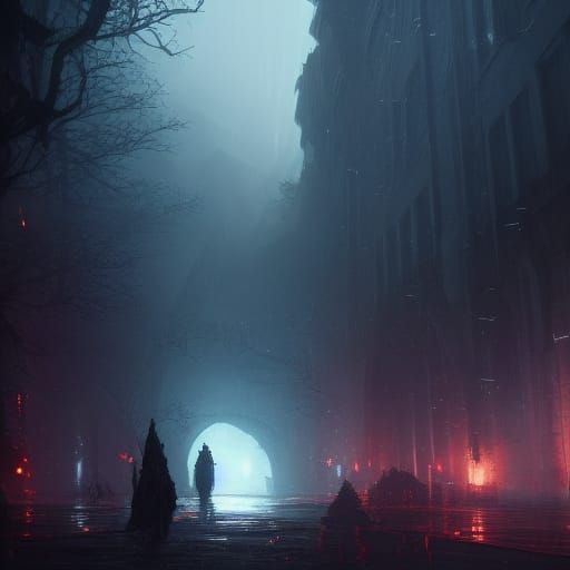 Dark Fantasy Midnight Scene by Jordan Grimmer