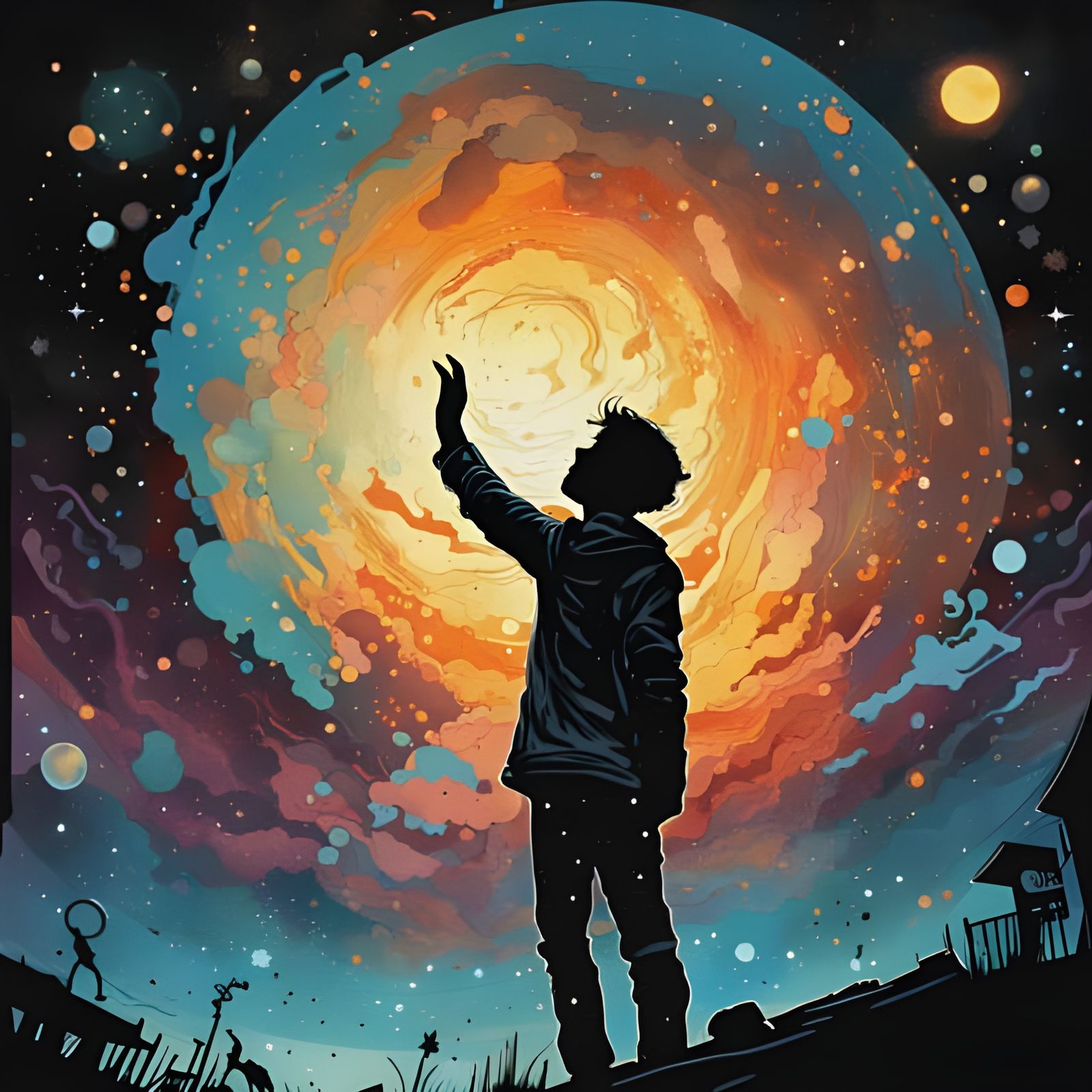 Night Caller: Mysterious Figure in the Darkness