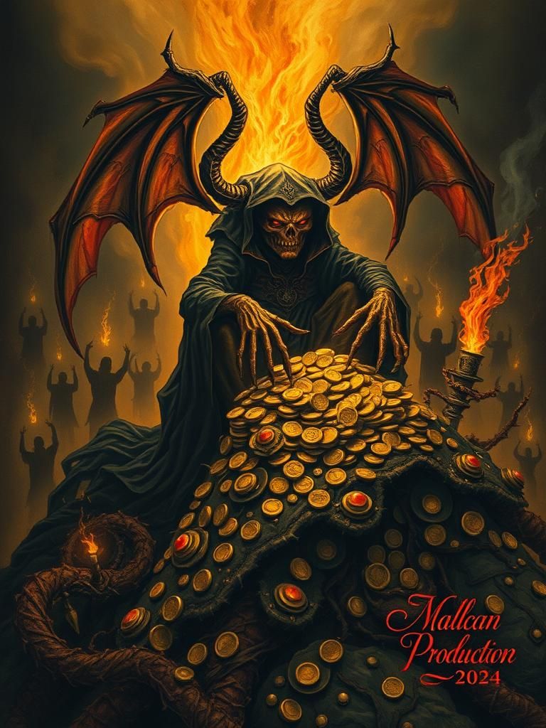 One of the seven deadly sins - Greed imbodied in Mammon the ...