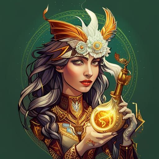Steampunk Queen of Wizards in Digital Painting