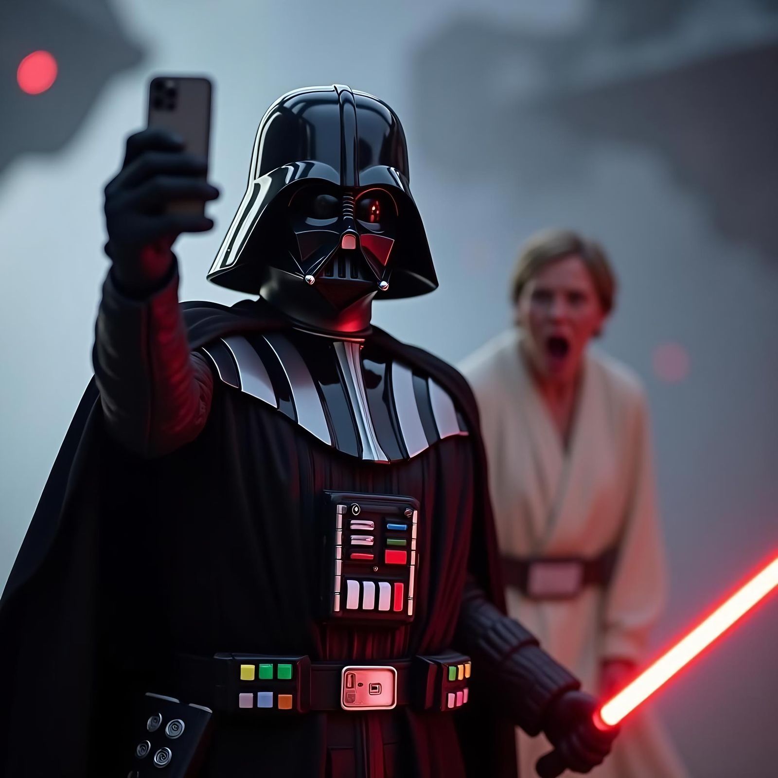 Darth Vader Selfie with Luke Skywalker