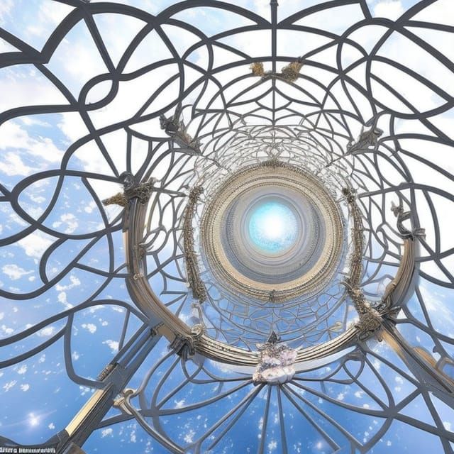 Cosmic Doorway to Another Dimension: Digital Masterpiece