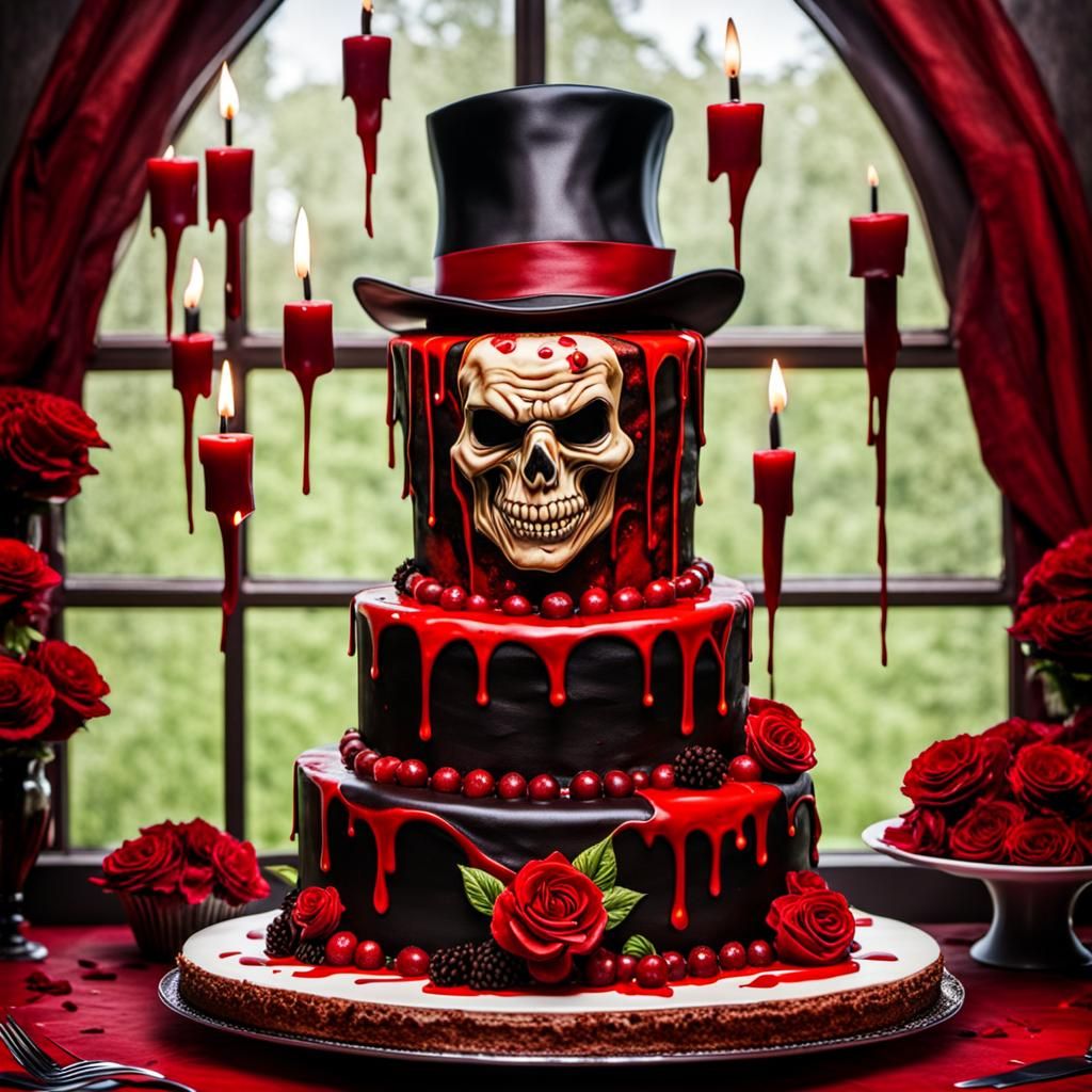 Freddy Krueger Cuts Bloody Wedding Cake in Comic Art