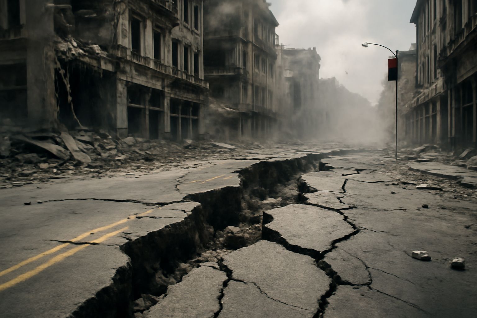 Earthquake Aftermath: Destruction and Damage