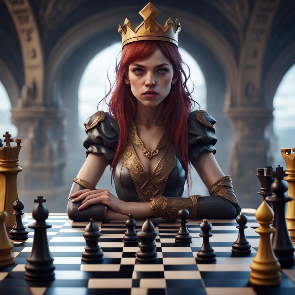 Chess Girl: Detailed Matte Painting in Unreal Engine 5